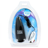 Silver Vibrating Egg with Wired Remote for Clitoral Stimulation BULLETS